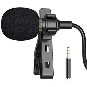 16 Feet Single Head Lavalier Lapel Microphone Omnidirectional Condenser Mic