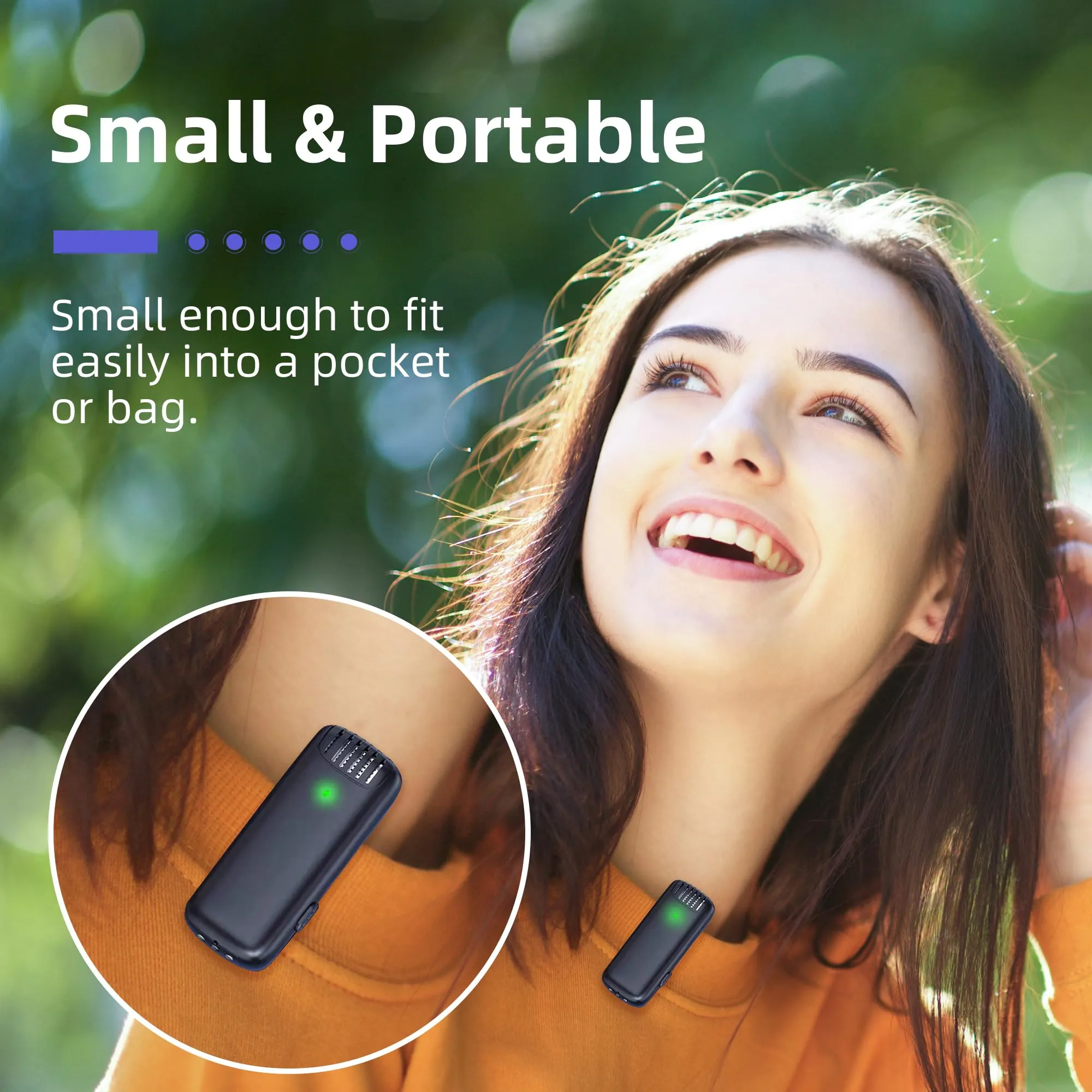 2-in-1 Wireless Lavalier Microphone for iPhone iPad with Charging Case - Mini Microphone Lapel Mic for Video Recording - Tiny Clip on Microphone Phone Mic for Podcast Camera Vlogging YouTube Tiktok