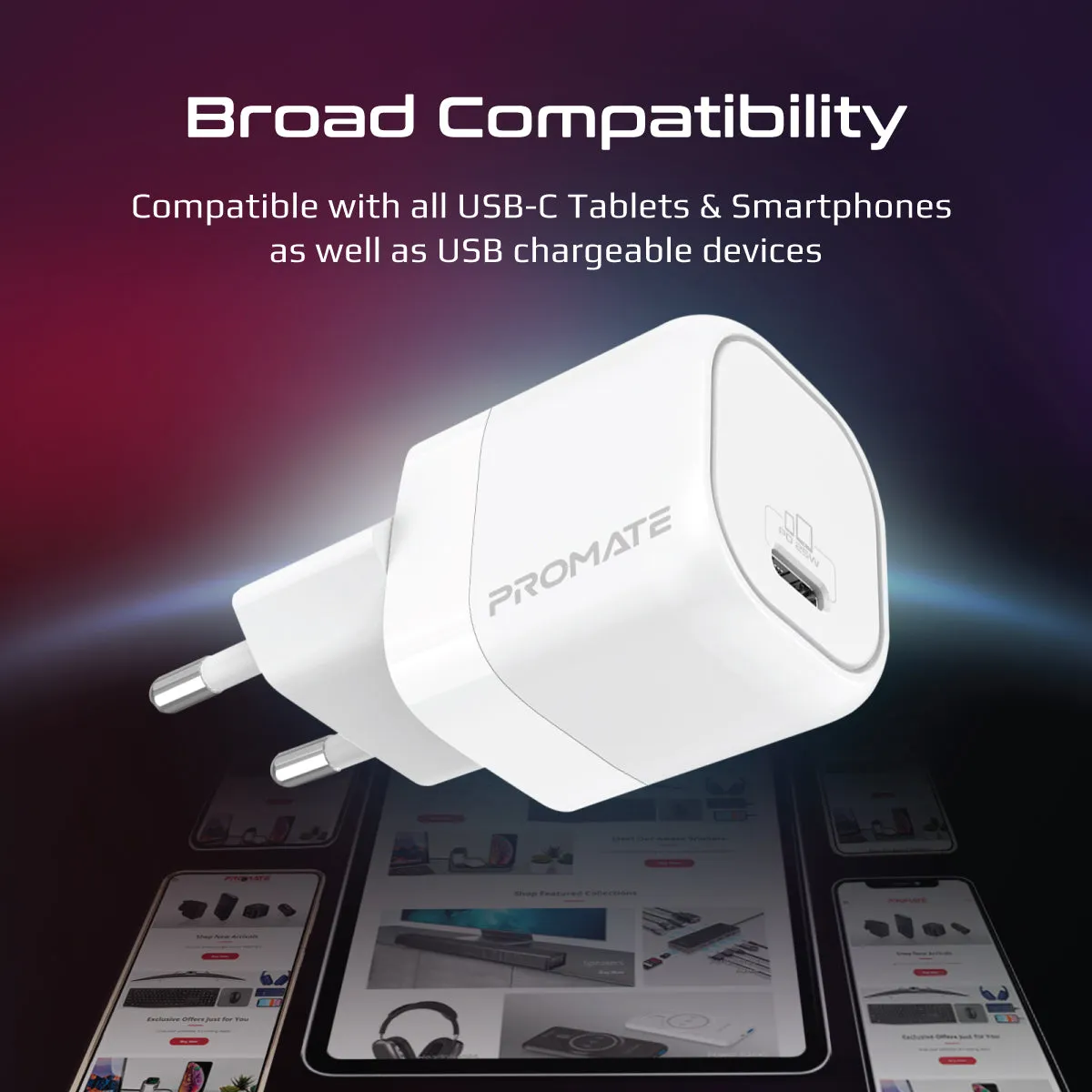 25W Power Delivery USB-C Wall Charger