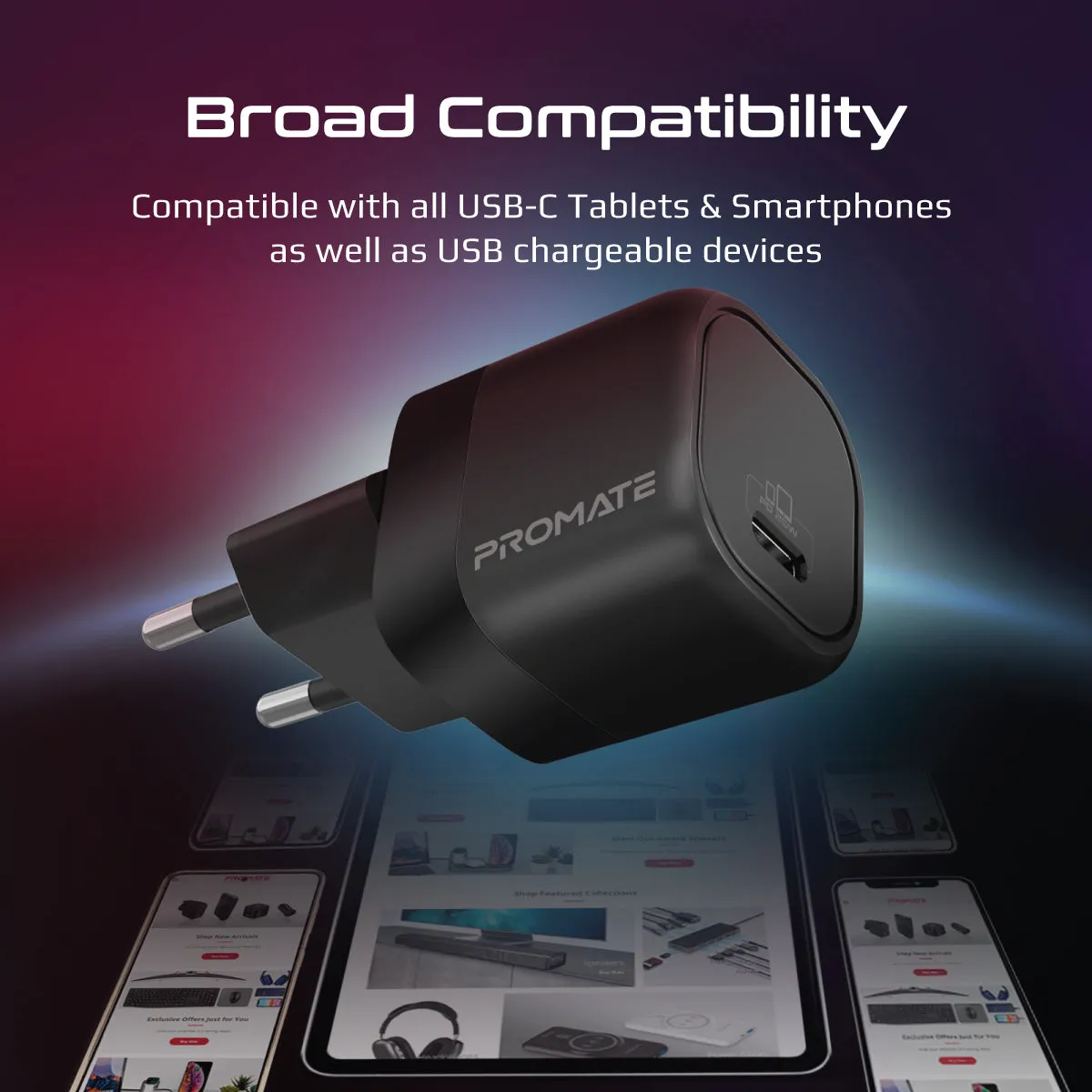 25W Power Delivery USB-C Wall Charger