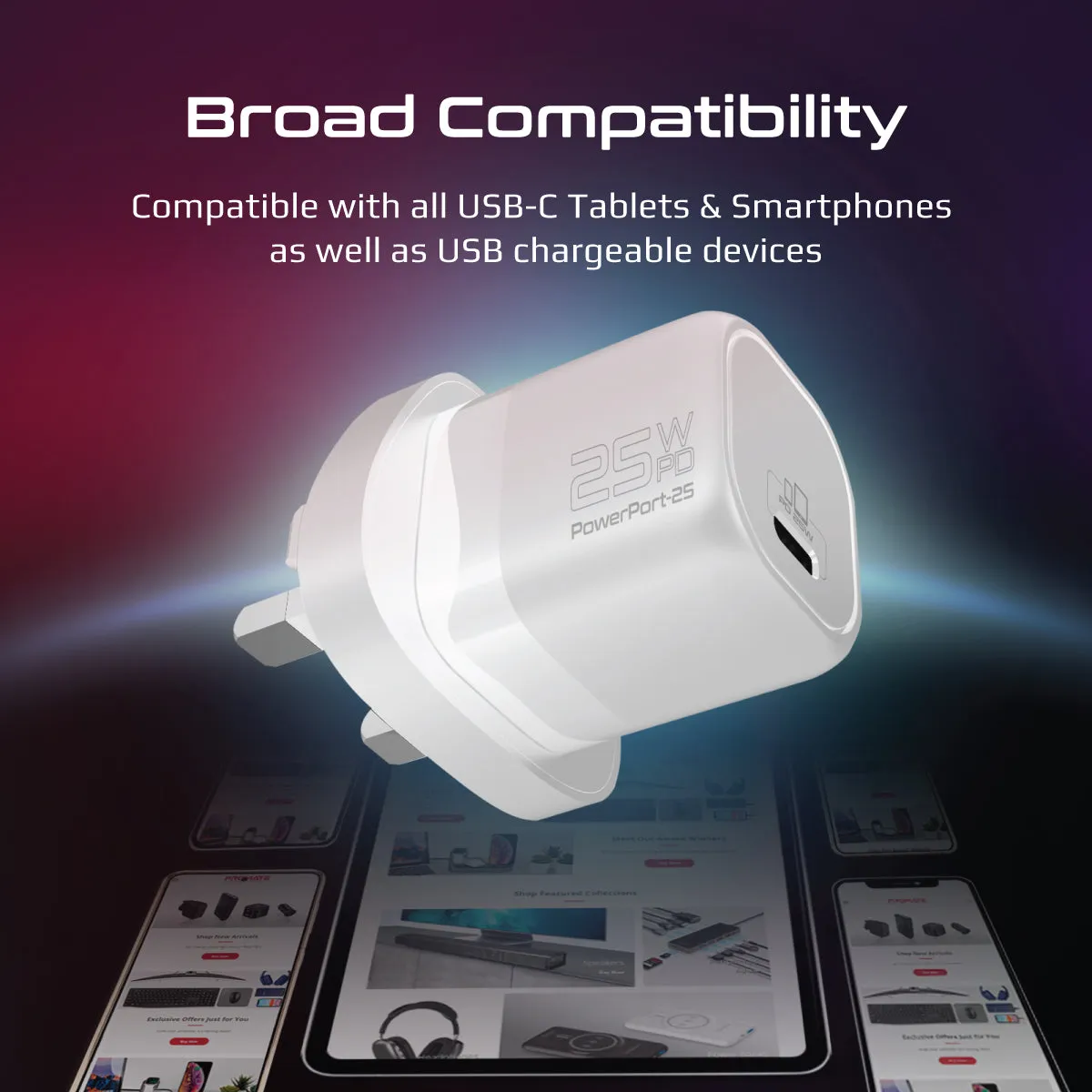25W Power Delivery USB-C Wall Charger