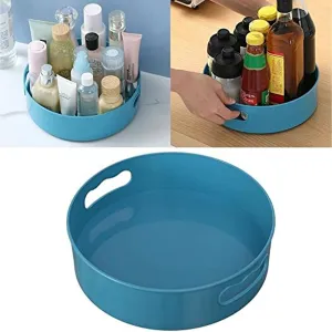 2939 360 Degree Rotating Kitchen Organizer Trolley For Storage / Revolving Tray / Turntable Dining Table Organizer With Brown Box