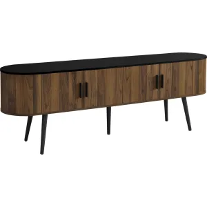 72" TV Stand - Black/Brown