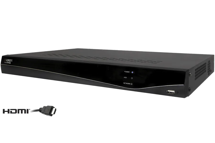 8-channel security NVR with real-time 1080p recording