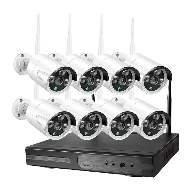 8 Channel Wireless Cctv Camera Surveillance Kit