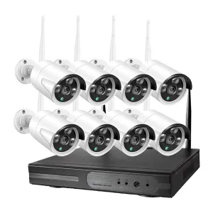 8 Channel Wireless Cctv Camera Surveillance Kit