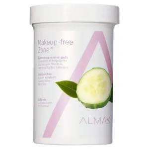 Almay Oil Free Gentle Eye Makeup Remover Pads, Hypoallergenic, Cruelty Free, -Fragrance Free, Ophthalmologist Tested, 120 Pads