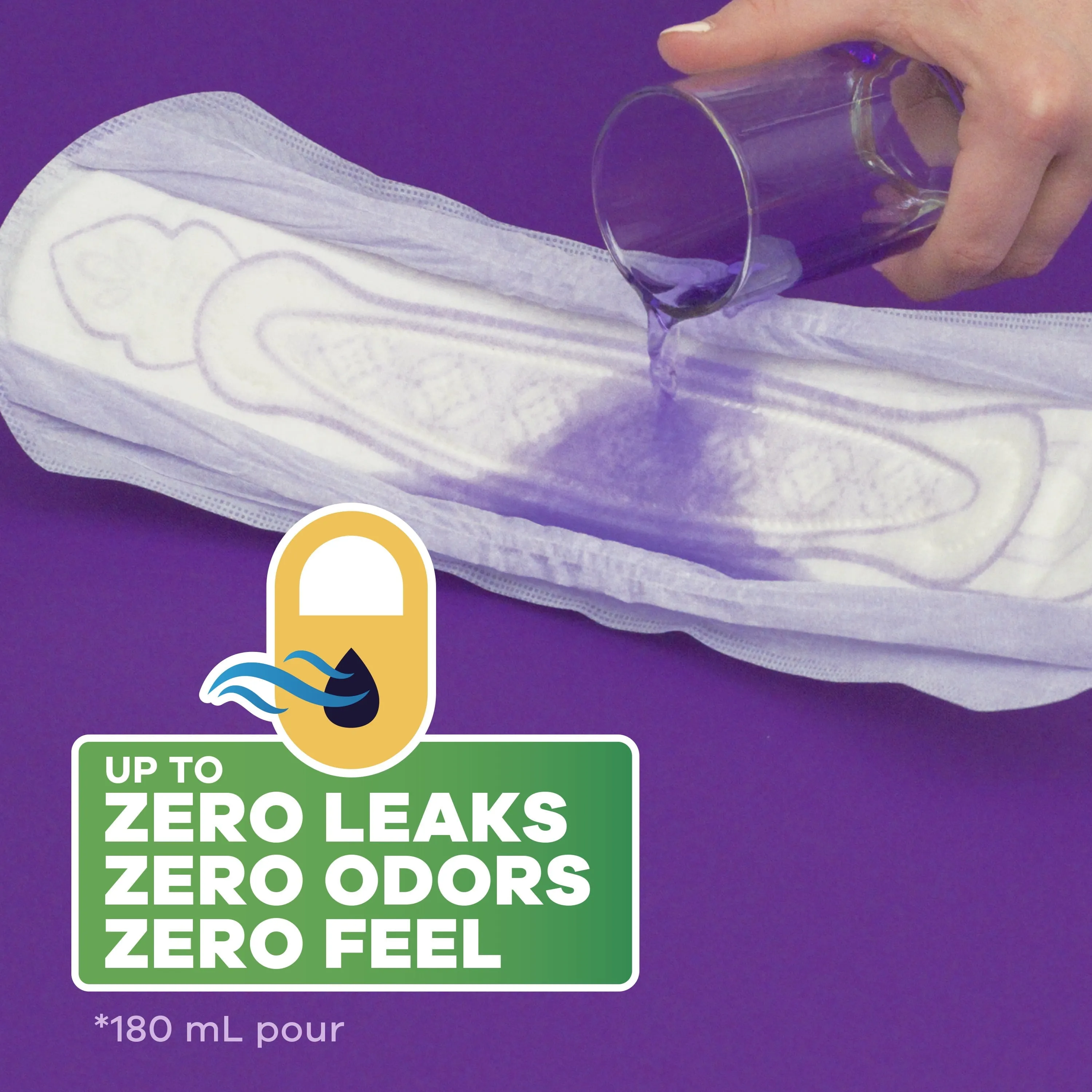 Always Discreet Incontinence Pads, Extra Heavy Absorbency, Long Length, 45 CT