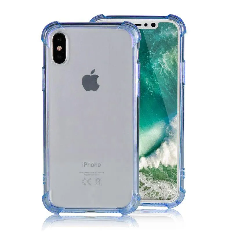 Apple iPhone X Full Body Hybrid TPU Transparent Bumper Case by Modes