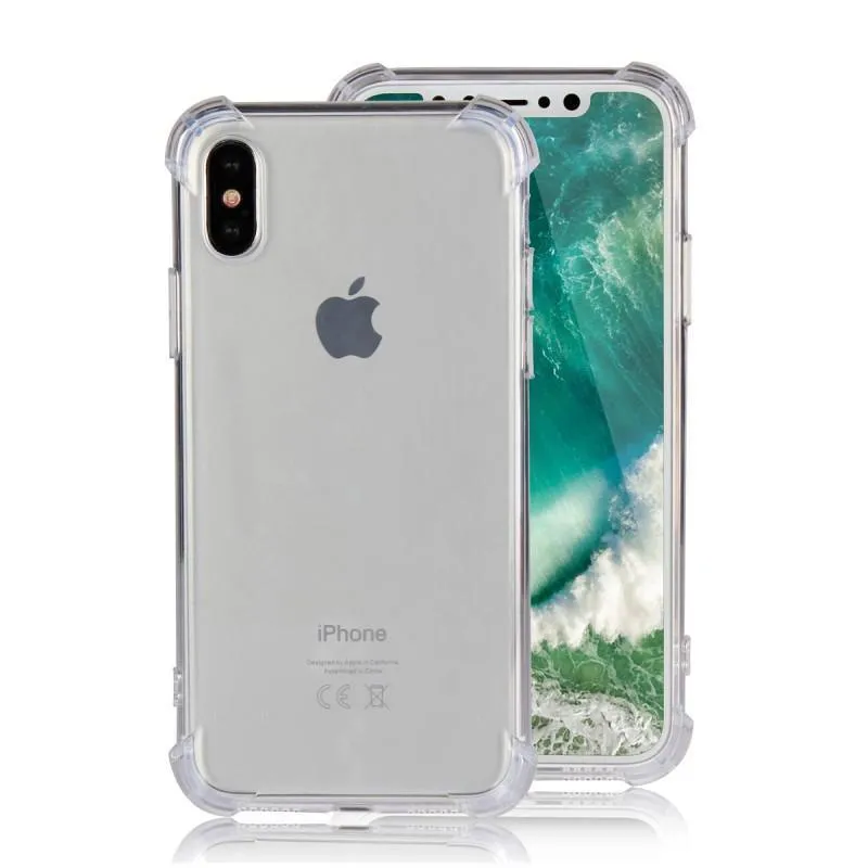 Apple iPhone X Full Body Hybrid TPU Transparent Bumper Case by Modes
