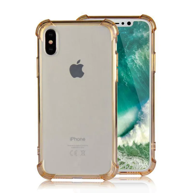 Apple iPhone X Full Body Hybrid TPU Transparent Bumper Case by Modes