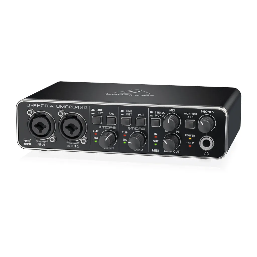 Behringer U-Phoria UMC204HD Interface