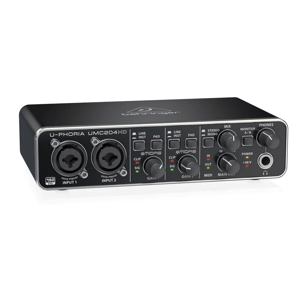 Behringer U-Phoria UMC204HD Interface