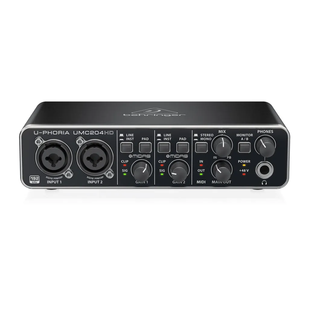 Behringer U-Phoria UMC204HD Interface