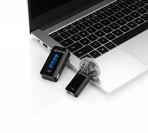 BOYA BY-XM6-S1 Mini 2.4GHz Dual Channel Wireless Microphone (1 1 with Mini TX)