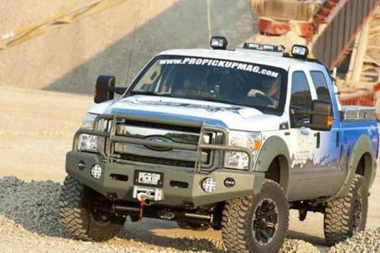 Buckstop F11CL2 Ford F450/F550 Superduty 2011-2016 Classic 2 Front Bumper Winch Ready with Tow Hooks