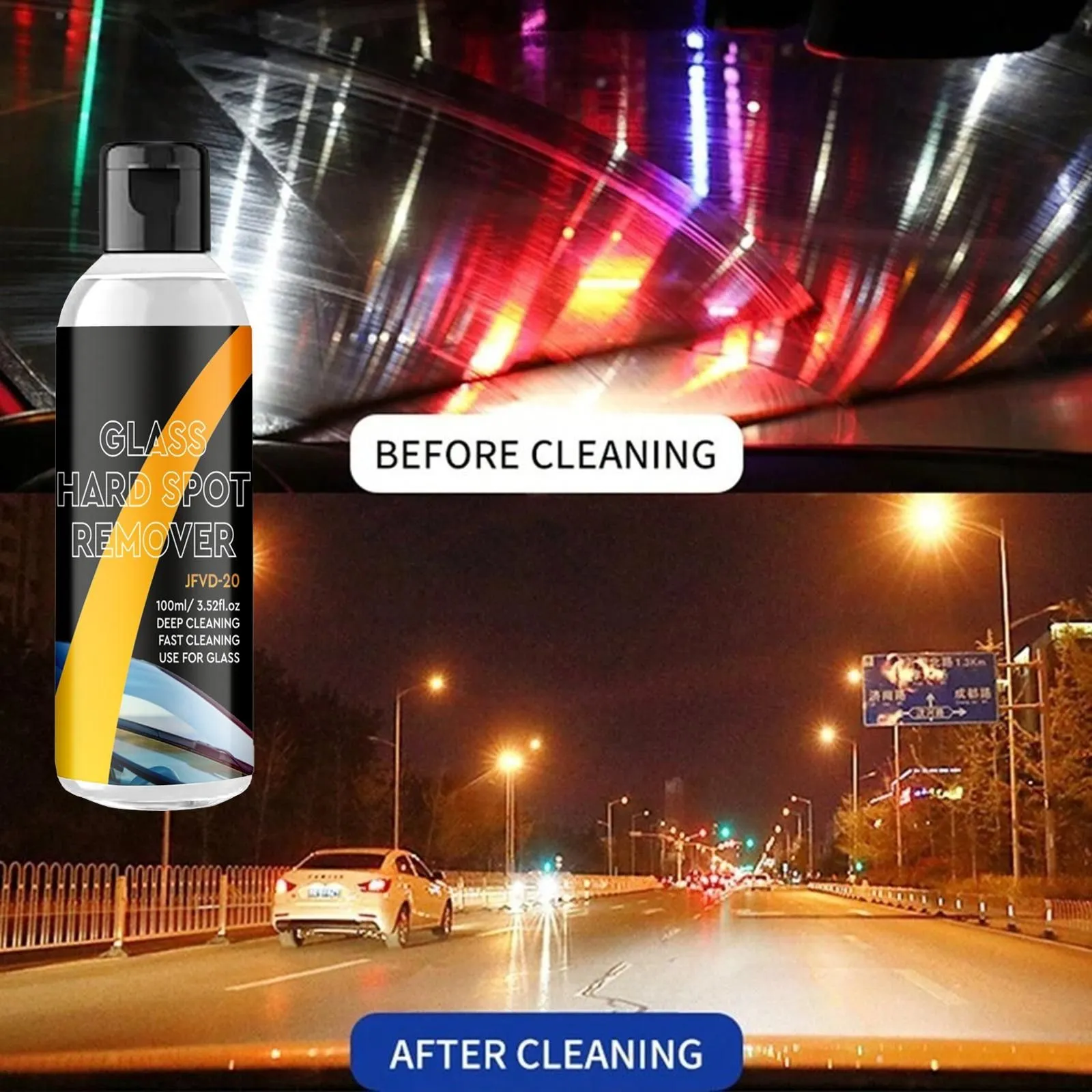 Car Glass Film Cleaner (Pack of 2)