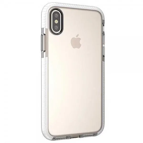 Clear & Pink TPU Case for iPhone X: Slim Transparent Shockproof Drop Resistant (Clear/Pink)