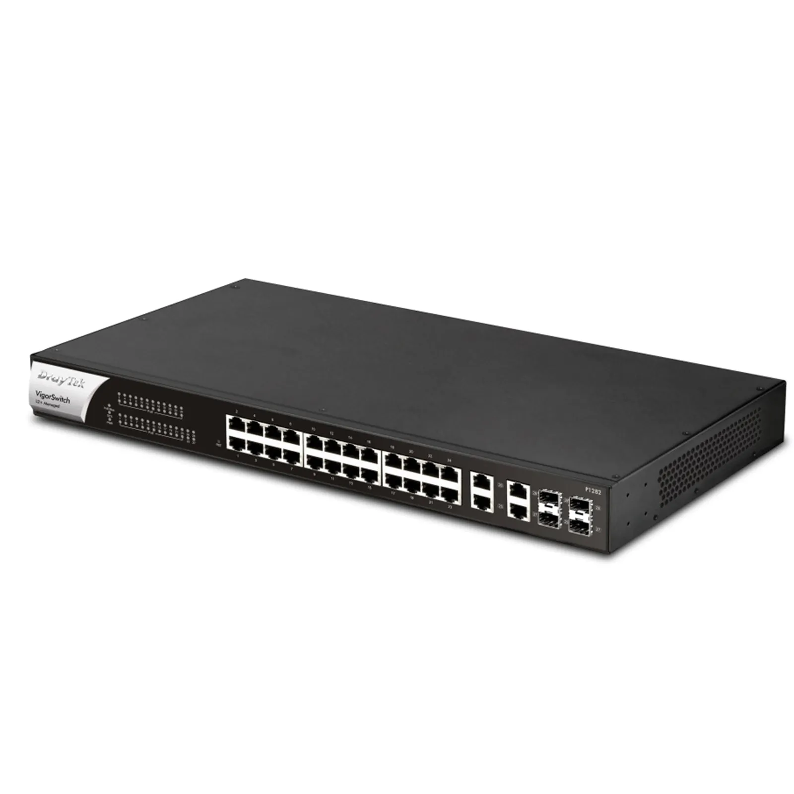 DrayTek VSP1282-K VigorSwitch P1282 24 Port Gigabit POE Smart Managed Switch with 4x 10GbE SFP Ports