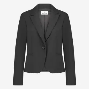Elvira Blazer Technical Jersey | Dark Grey