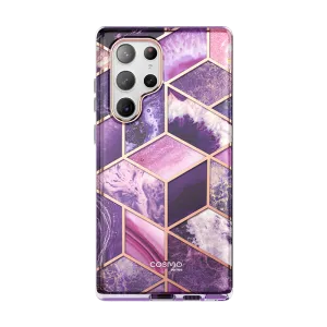 Galaxy S23 Ultra Cosmo Case - Marble Purple