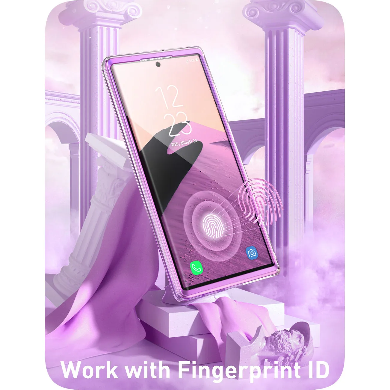 Galaxy S23 Ultra Cosmo Case - Marble Purple