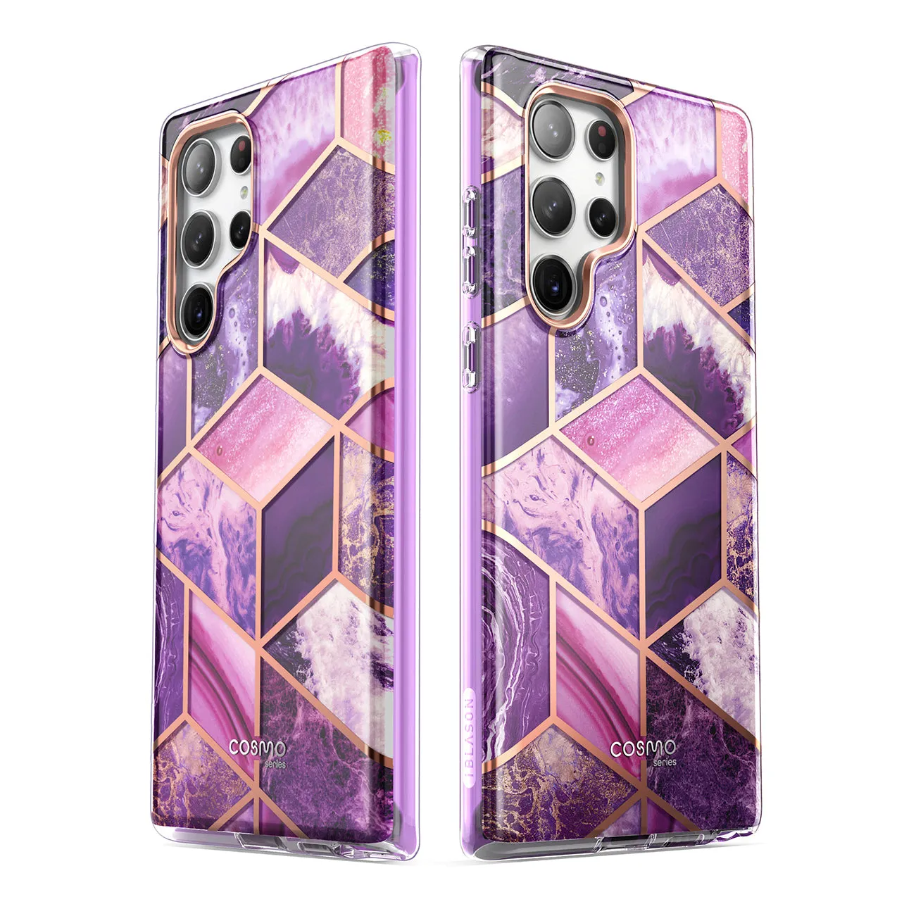Galaxy S23 Ultra Cosmo Case - Marble Purple