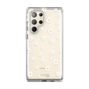Galaxy S23 Ultra Cosmo Case -White Daisy
