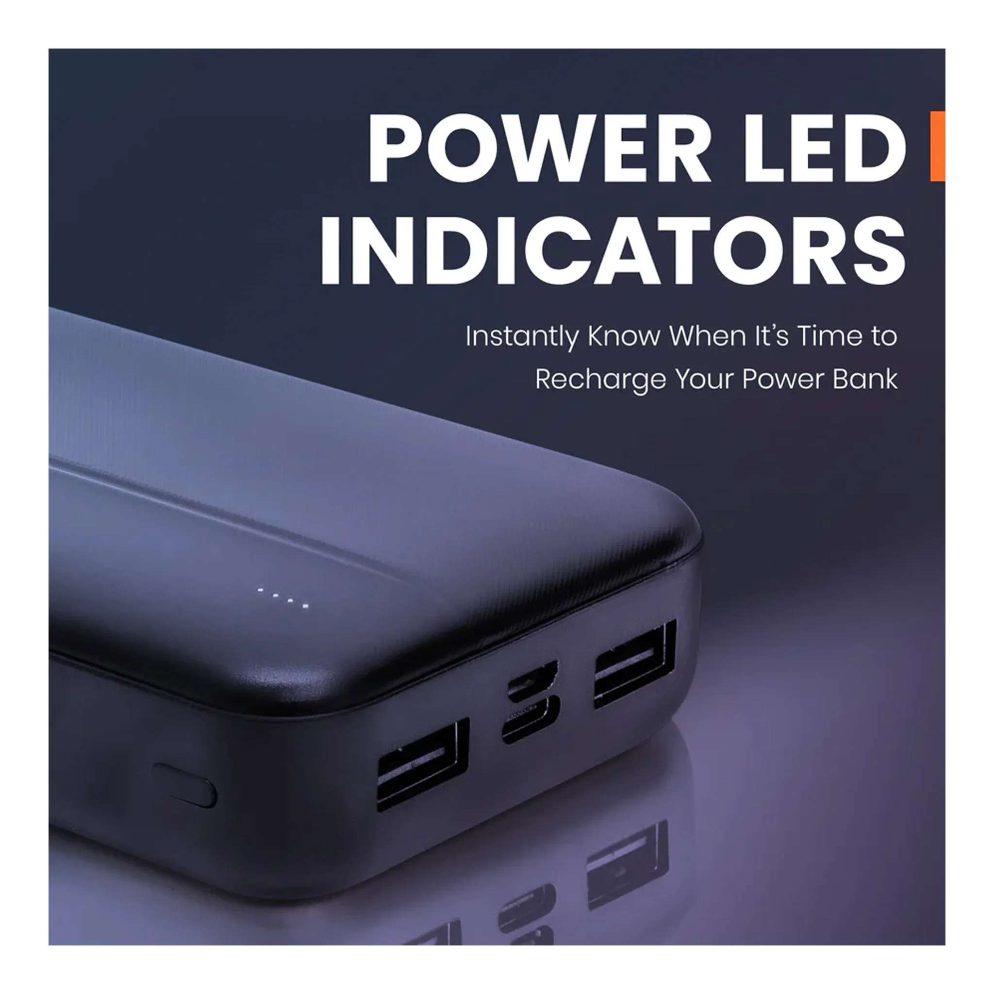 Helix ETHPB20PD 20,000 mAh Power Bank with USB-C and USB-A Ports