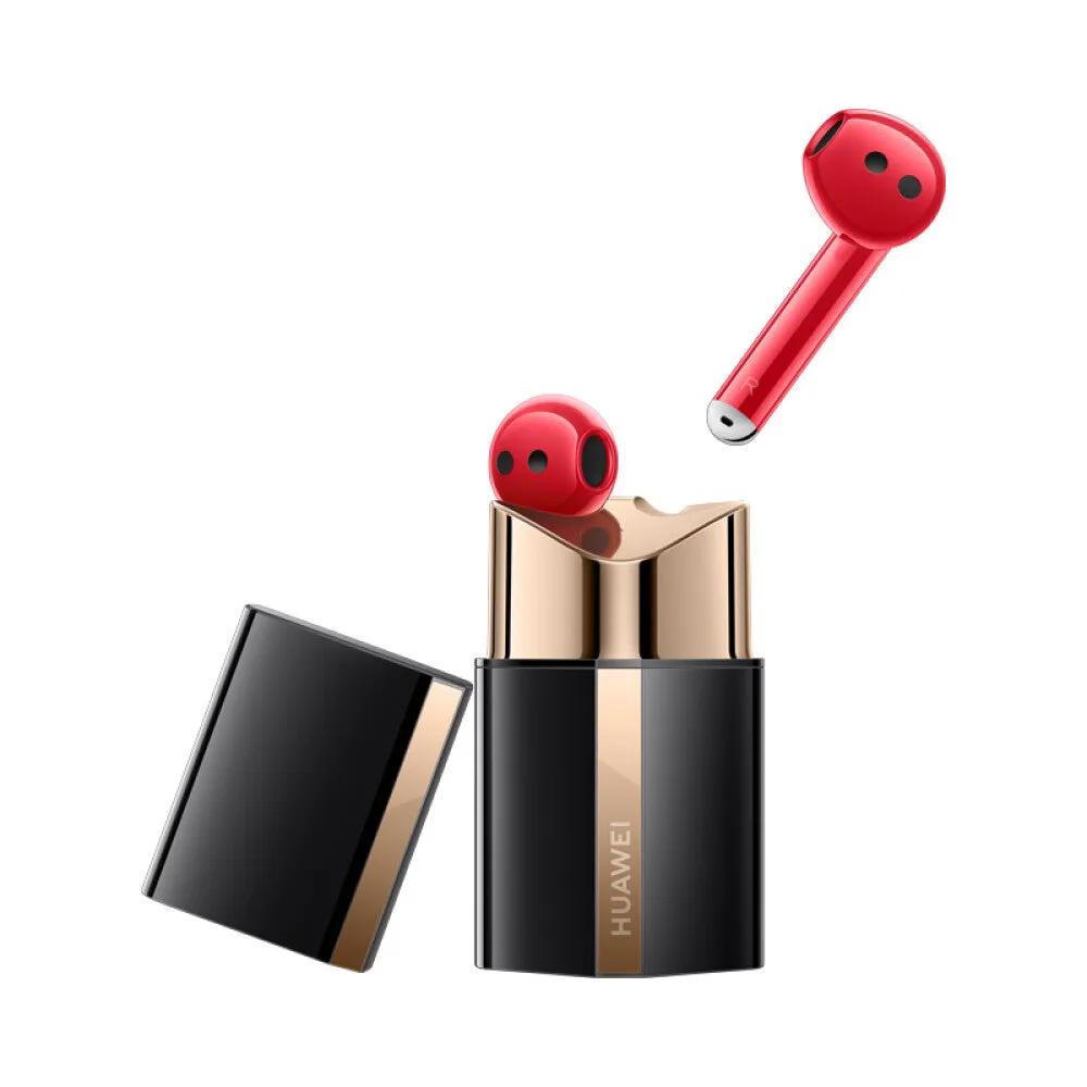 HUAWEI FreeBuds Lipstick Wireless Headphones with Active Noise Canceling, Red