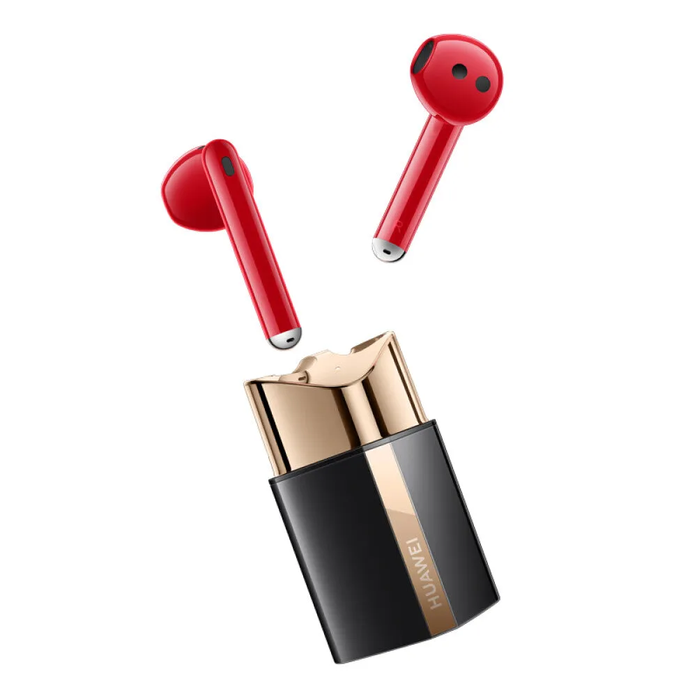 HUAWEI FreeBuds Lipstick Wireless Headphones with Active Noise Canceling, Red