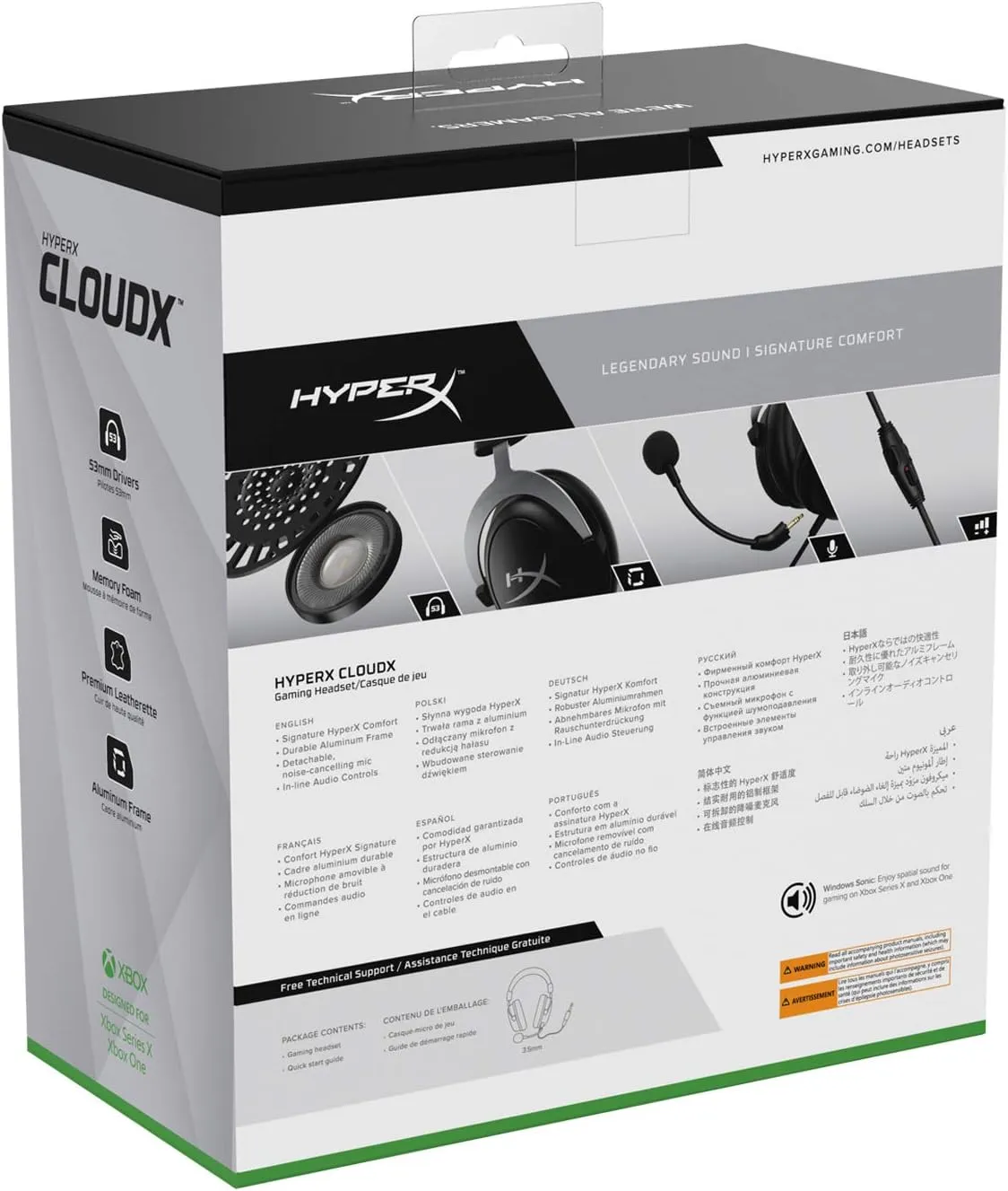 HyperX CloudX Official Xbox Licensed Gaming Headset