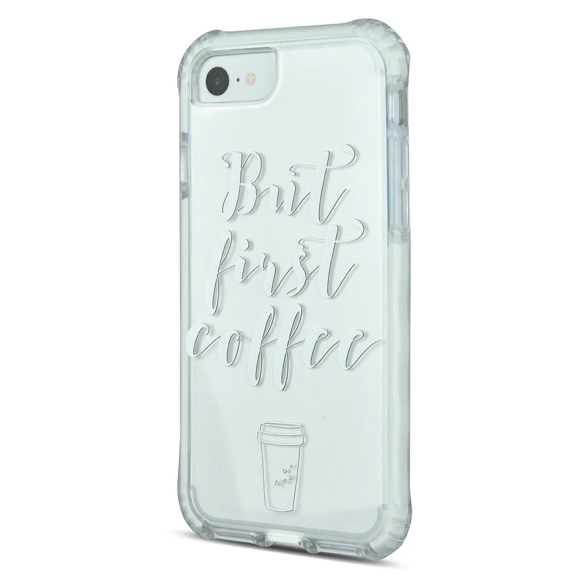 iOrigin iPhone 7 / iPhone 7 Plus Clear Bumper Case - But First Coffee