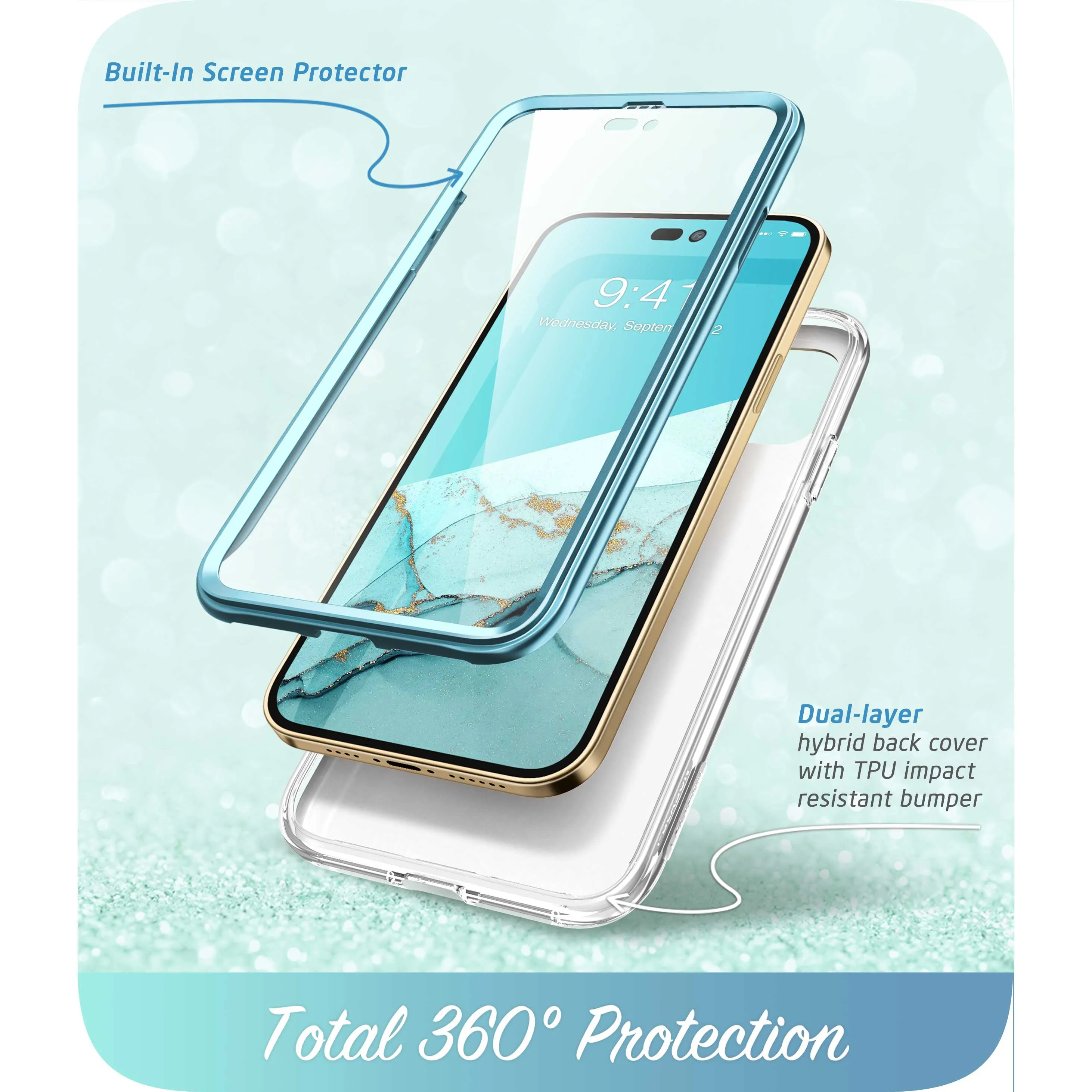 iPhone 14 Pro Max Cosmo Case - Ocean Blue