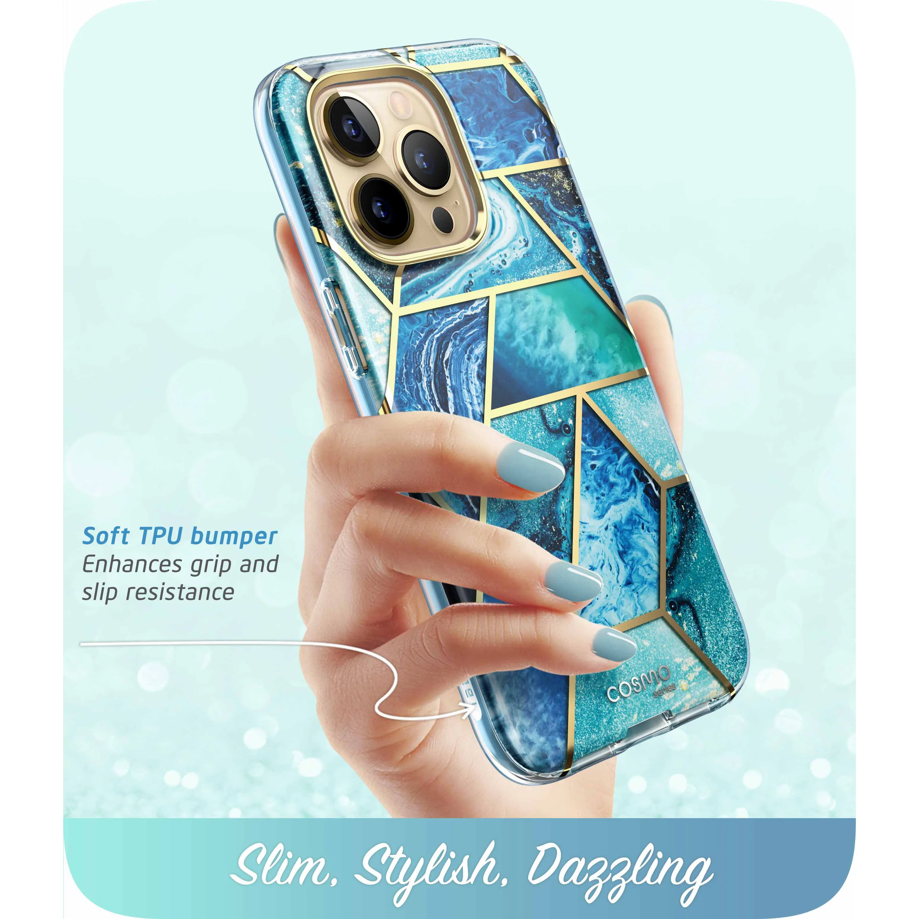 iPhone 14 Pro Max Cosmo Case - Ocean Blue