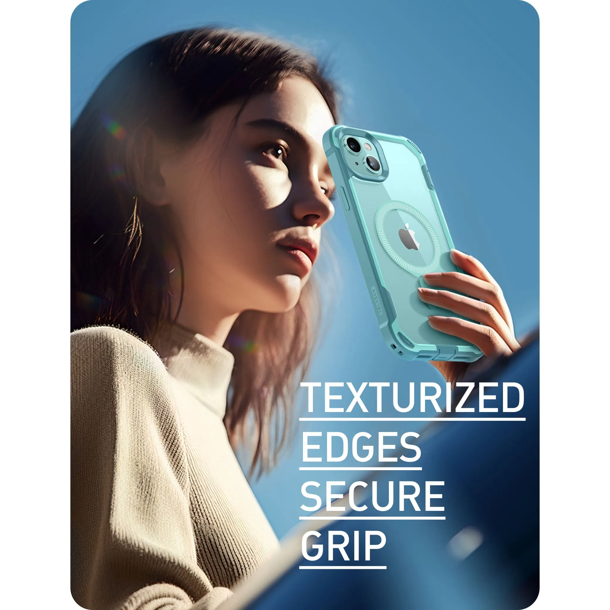 iPhone 15 Plus Ares Mag Case - SeaFoam