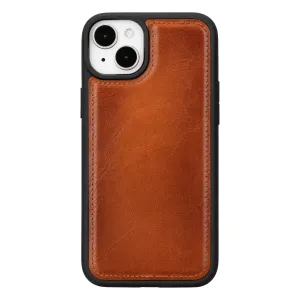 iPhone 15 Plus Leather Snap-on Flex Flat