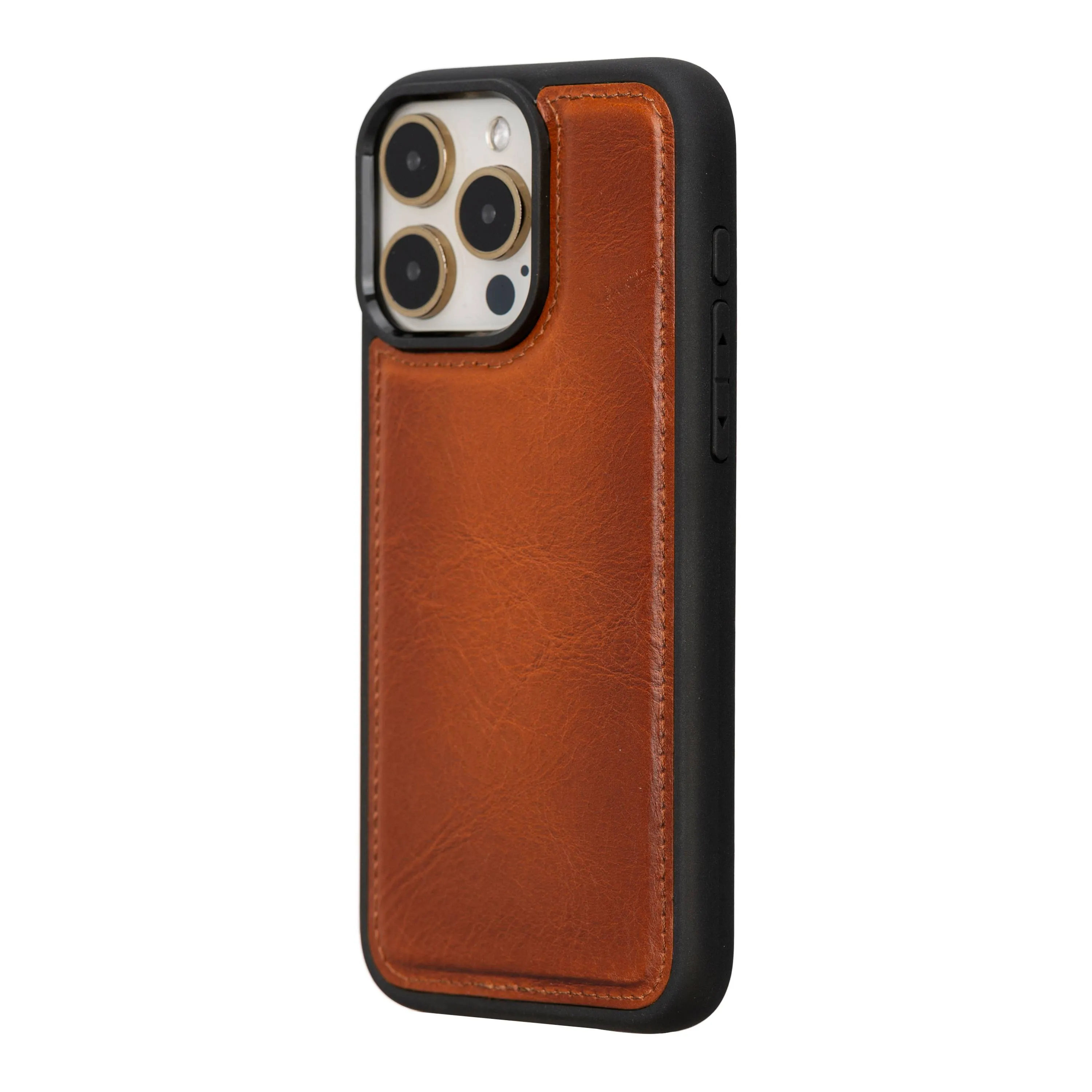 iPhone 16 Pro Max Leather Snap-on Flex Flat