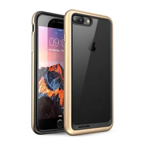 iPhone 8 Plus Unicorn Beetle Style Slim Clear Case-Gold