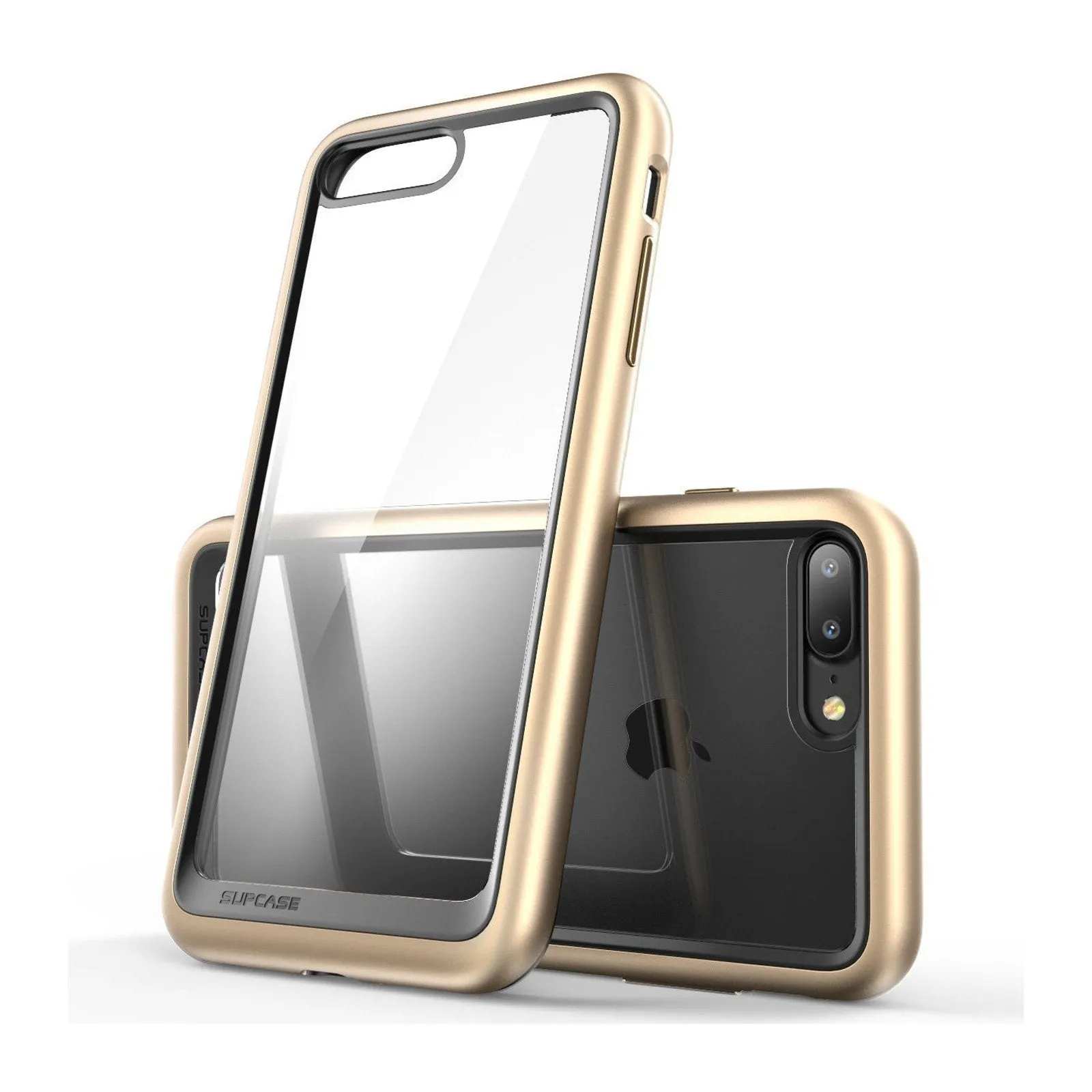 iPhone 8 Plus Unicorn Beetle Style Slim Clear Case-Gold