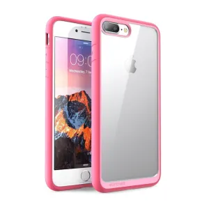 iPhone 8 Plus Unicorn Beetle Style Slim Clear Case-Pink