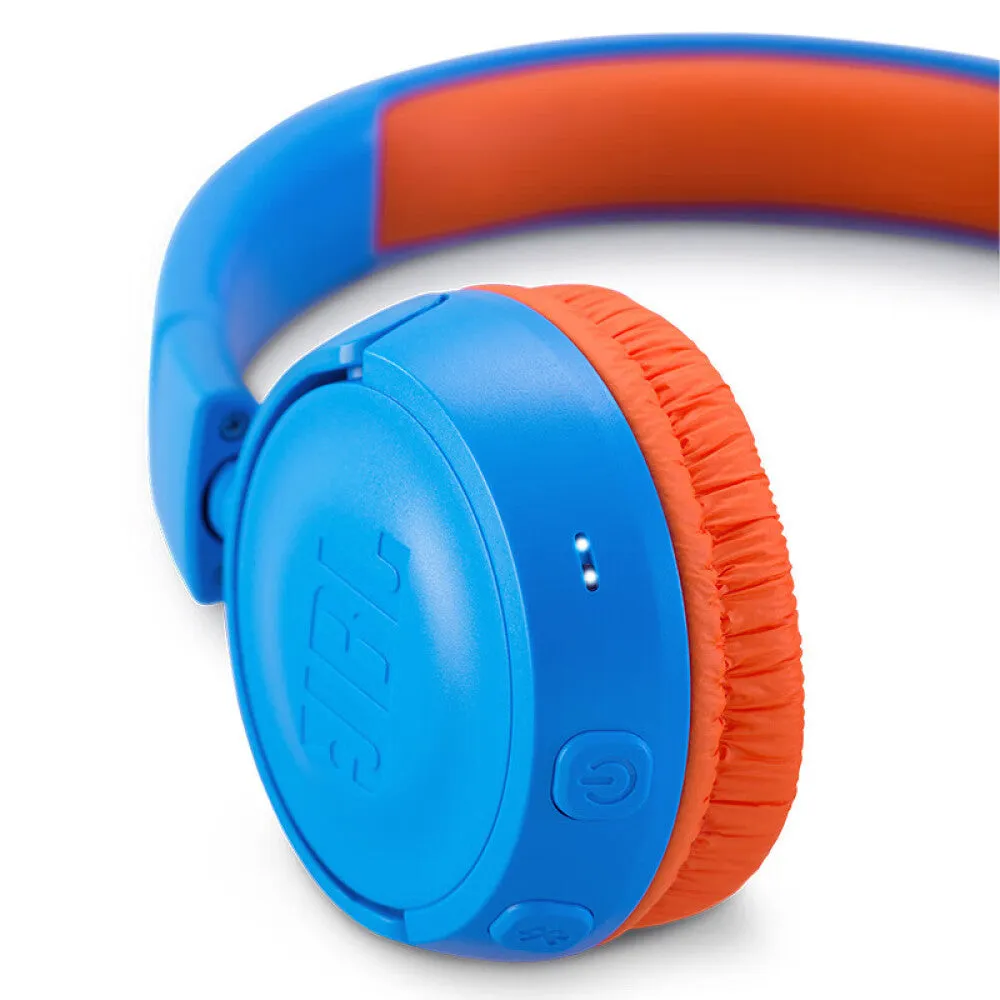JBL JR300BT wireless children's headphones with microphone, blue