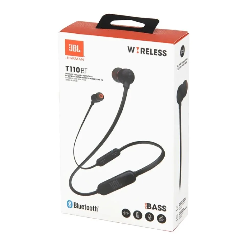 JBL Tune T110BT wireless headphones, black