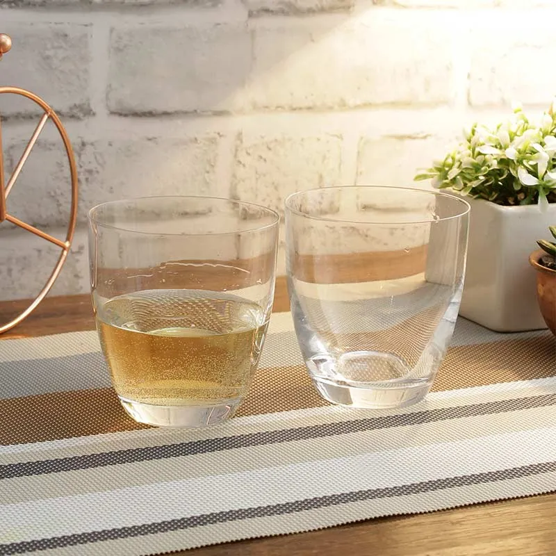 Kate Whiskey Glass Clear Bohemia Crystal Drinkware | Set of 6 | 3 x 4 inches | 300ml