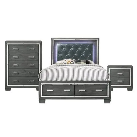 Kenzie King Storage 3PC Bedroom Set