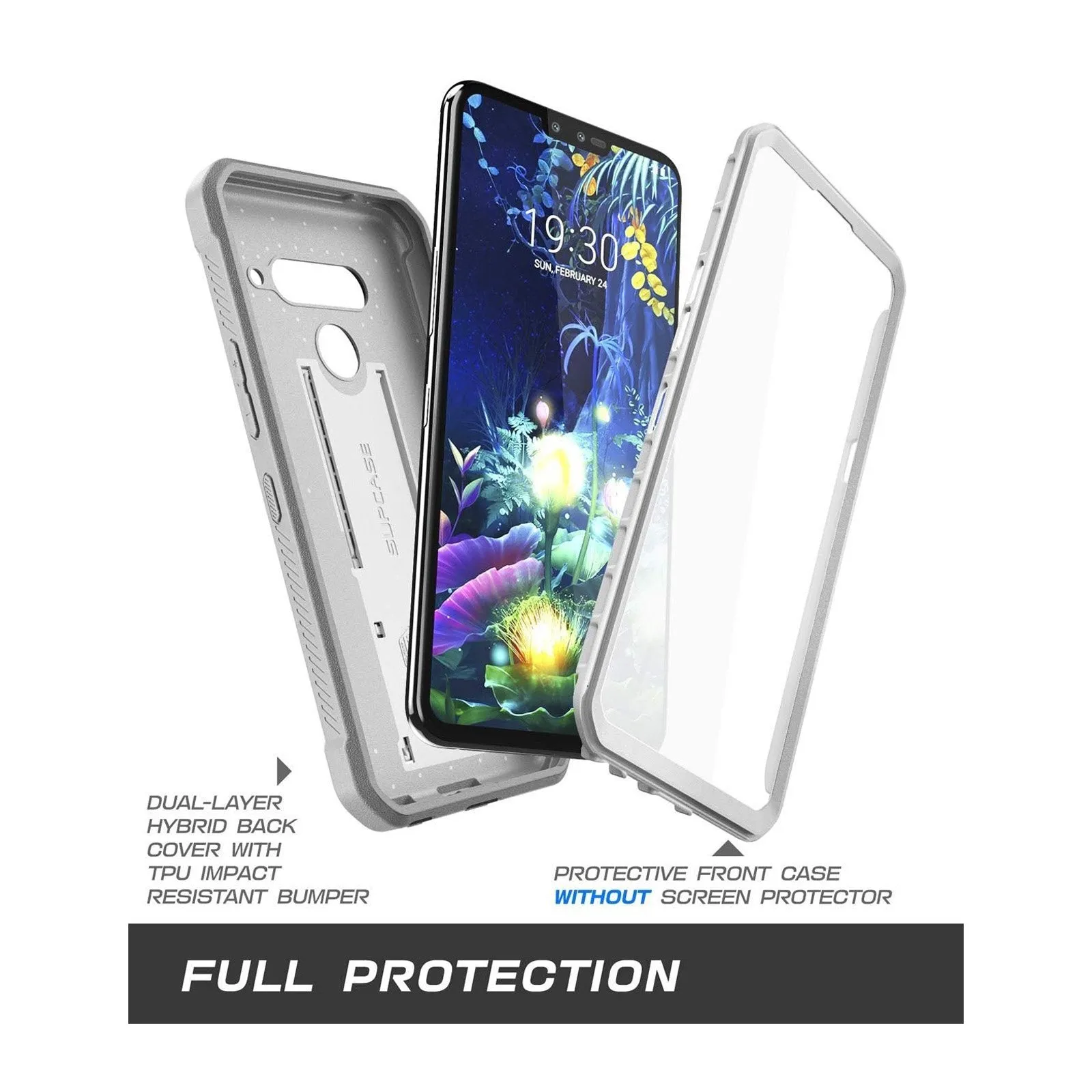 LG V50 ThinQ Unicorn Beetle Pro Full-Body Holster Case-White