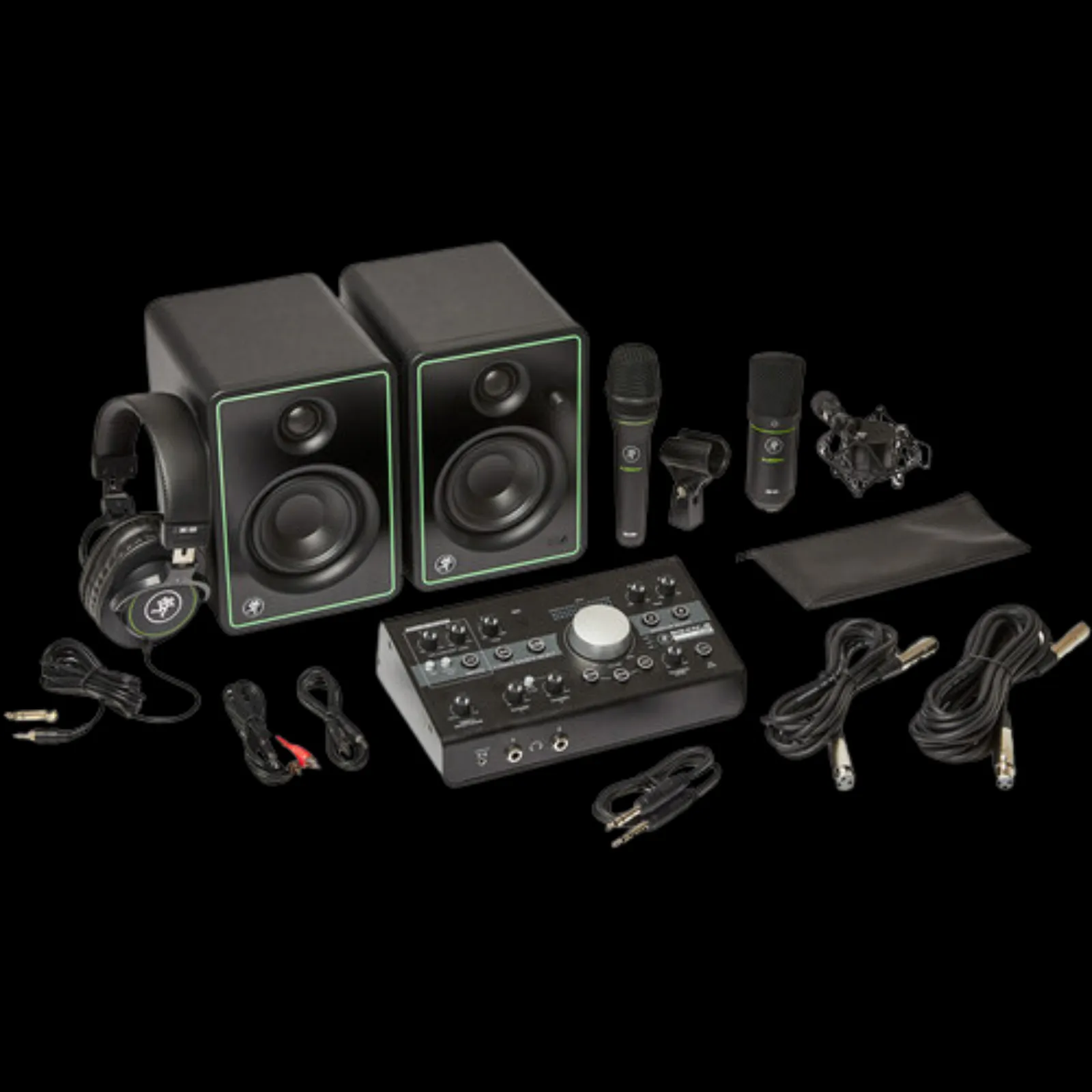 Mackie Studio Bundle with Big Knob Studio, Monitors, and Microphones