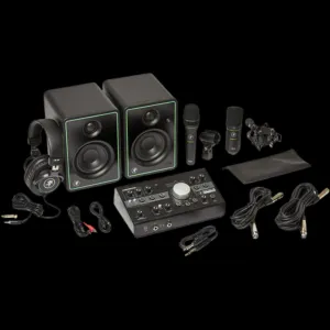 Mackie Studio Bundle with Big Knob Studio, Monitors, and Microphones