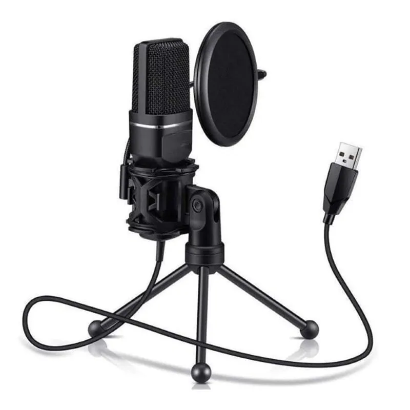 Microphones Easy Plug & Play Usb Condenser Computer Microphone