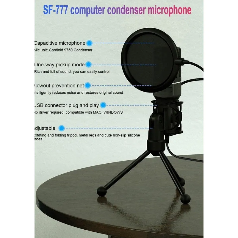 Microphones Easy Plug & Play Usb Condenser Computer Microphone